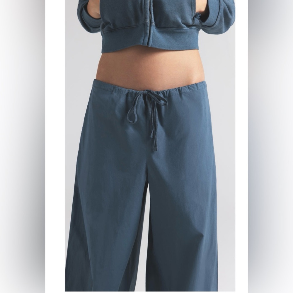 SKIMS Cotton Poplin Pants | Harbor Blue 💙 (NWT, Runs big can fit up to L) - Picture 2 of 8